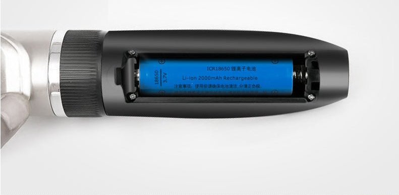 Internal blue motor component of the pet hair clipper highlighting quiet performance.
